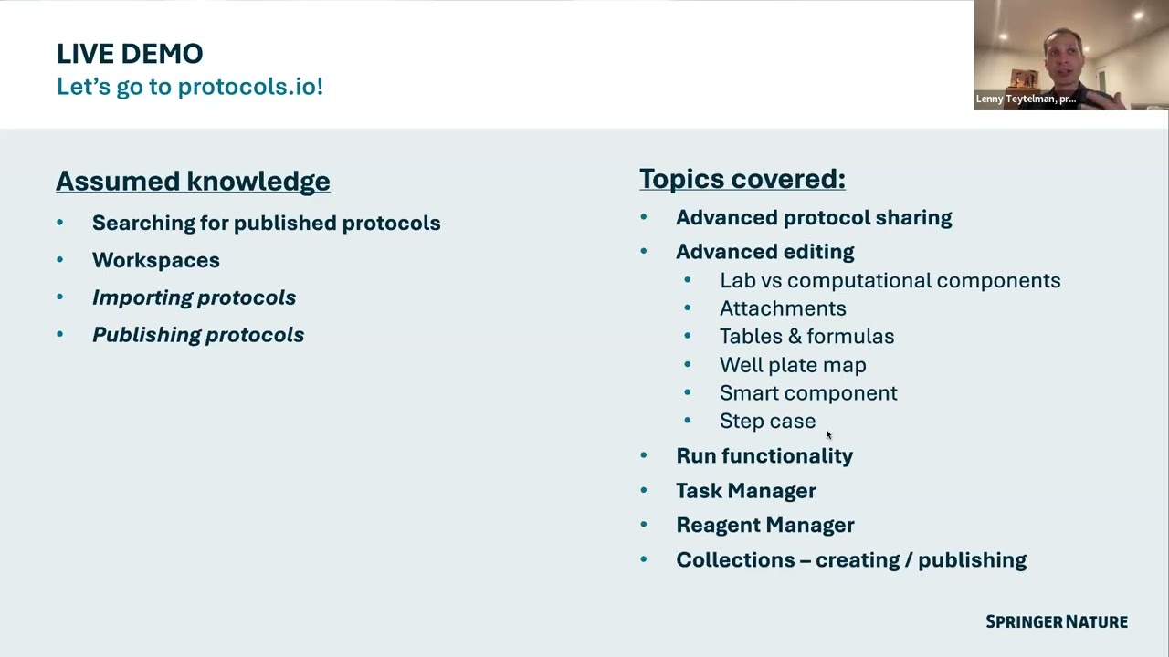 Tips and Trick for protocols.io Power users