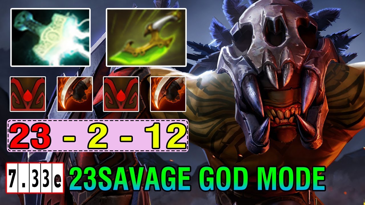 3savage [Bloodseeker] 13K MMR Carry Perspective - Max Speed Build Crazy 23Kills Fullgame 7.33E