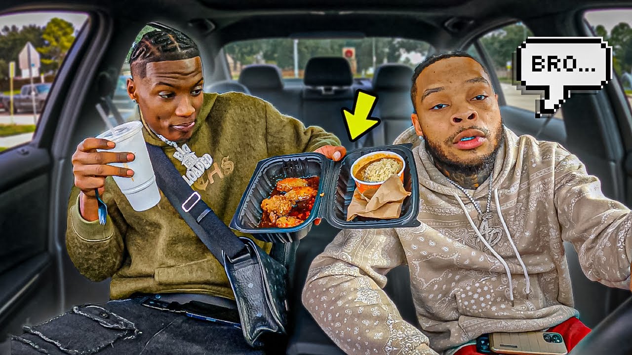 EATING A ENTIRE MEAL INSIDE AMAR NEW BMW M34Oi !