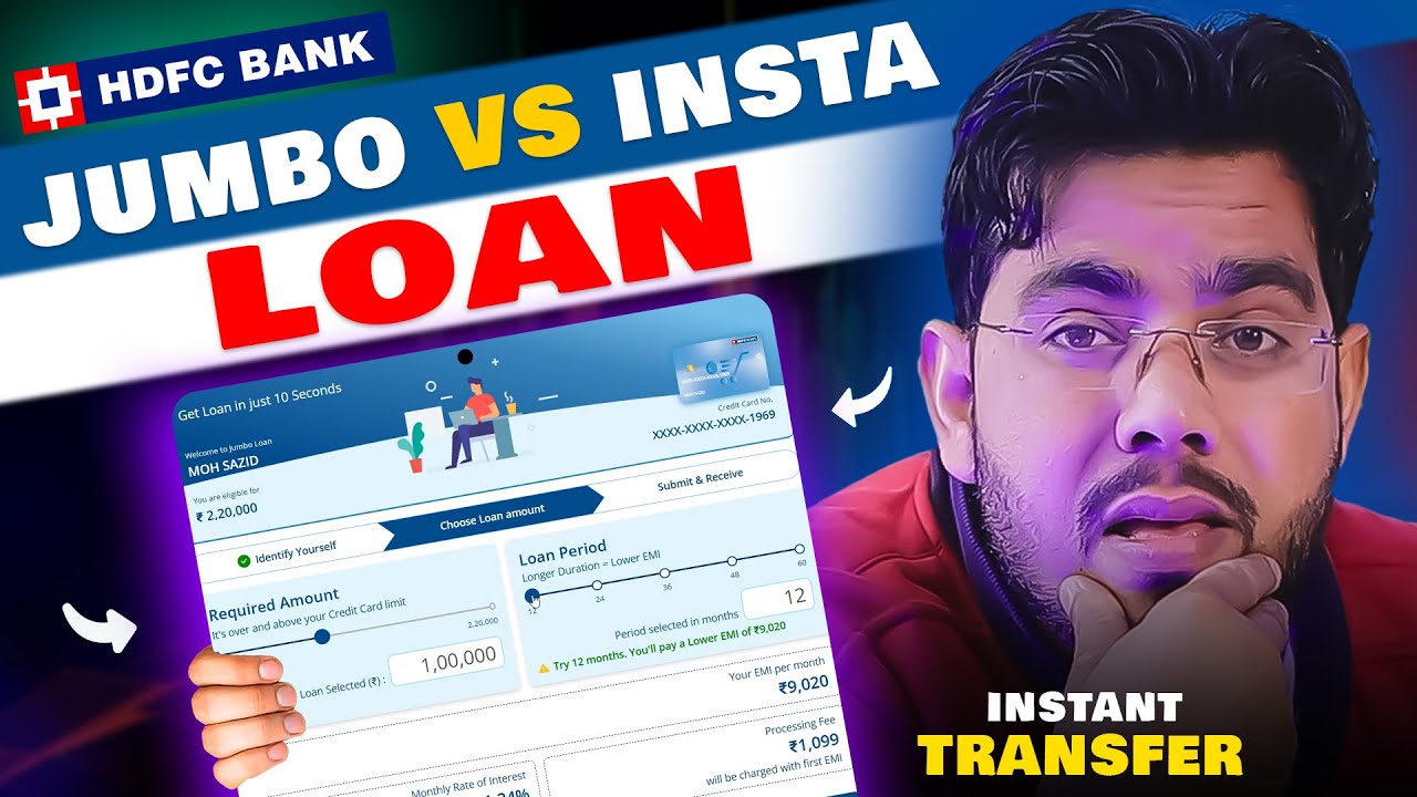 HDFC JUMBO vs INSTA Loan: HOW TO APPLY - Loan Hidden Charges & Interest🕝 How to Apply?