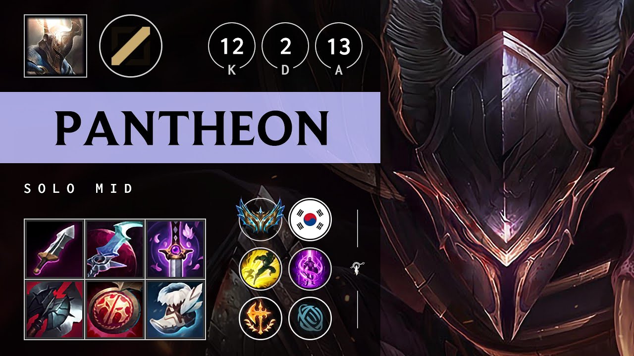 Pantheon Mid vs Smolder: Godlike - KR Challenger Patch 14.22