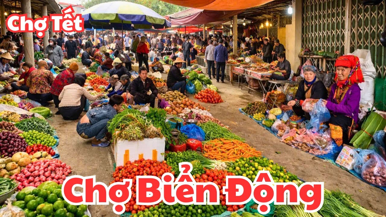 Biển Người Đổ Về Phiên Chợ Cuối Năm Mua Sắm Chuẩn Bị Đón Tết Bính Ngọ.