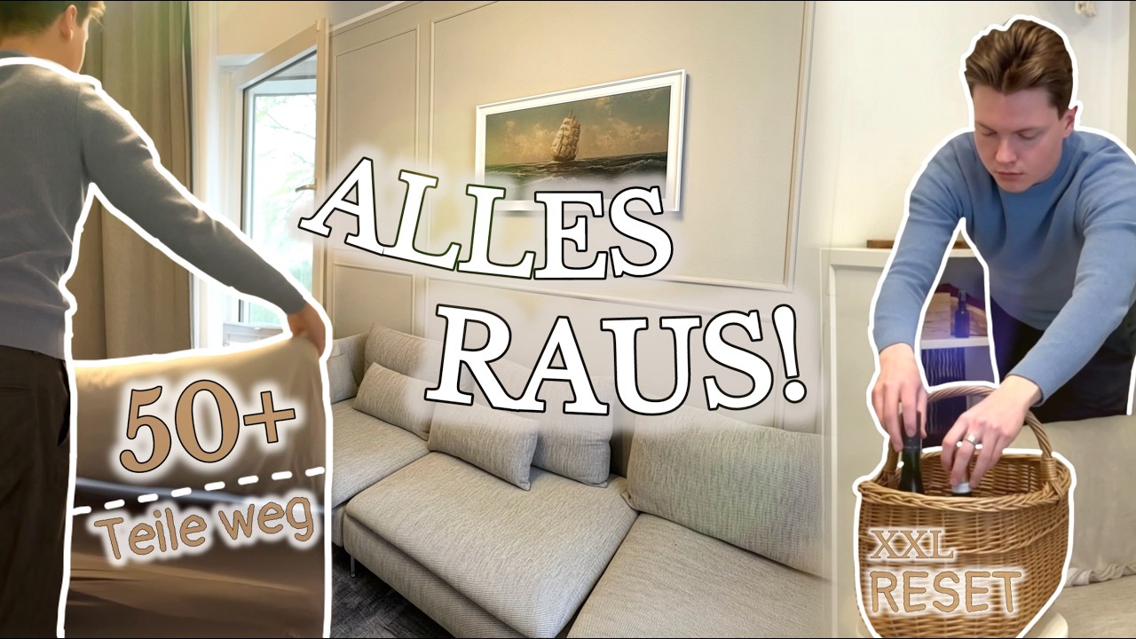 Alles raus! Wohnung AUSMISTEN & endlich frei f&uuml;hlen 🌿 50+ Teile in 5 Stunden