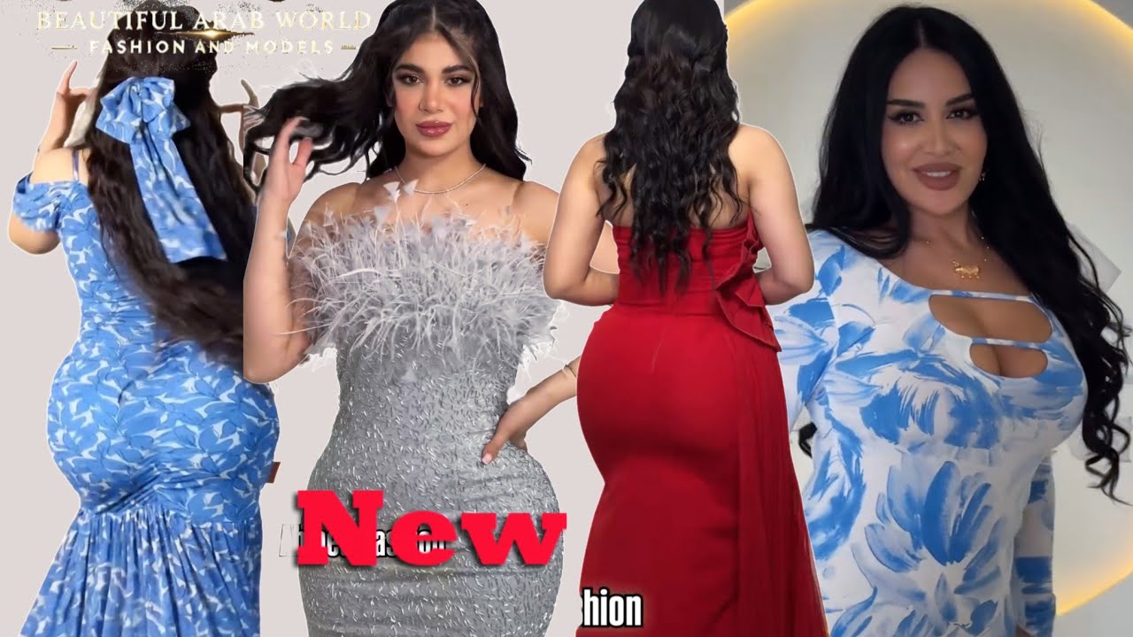 Top Arab Curvy Models & Beautiful Trending Dresses