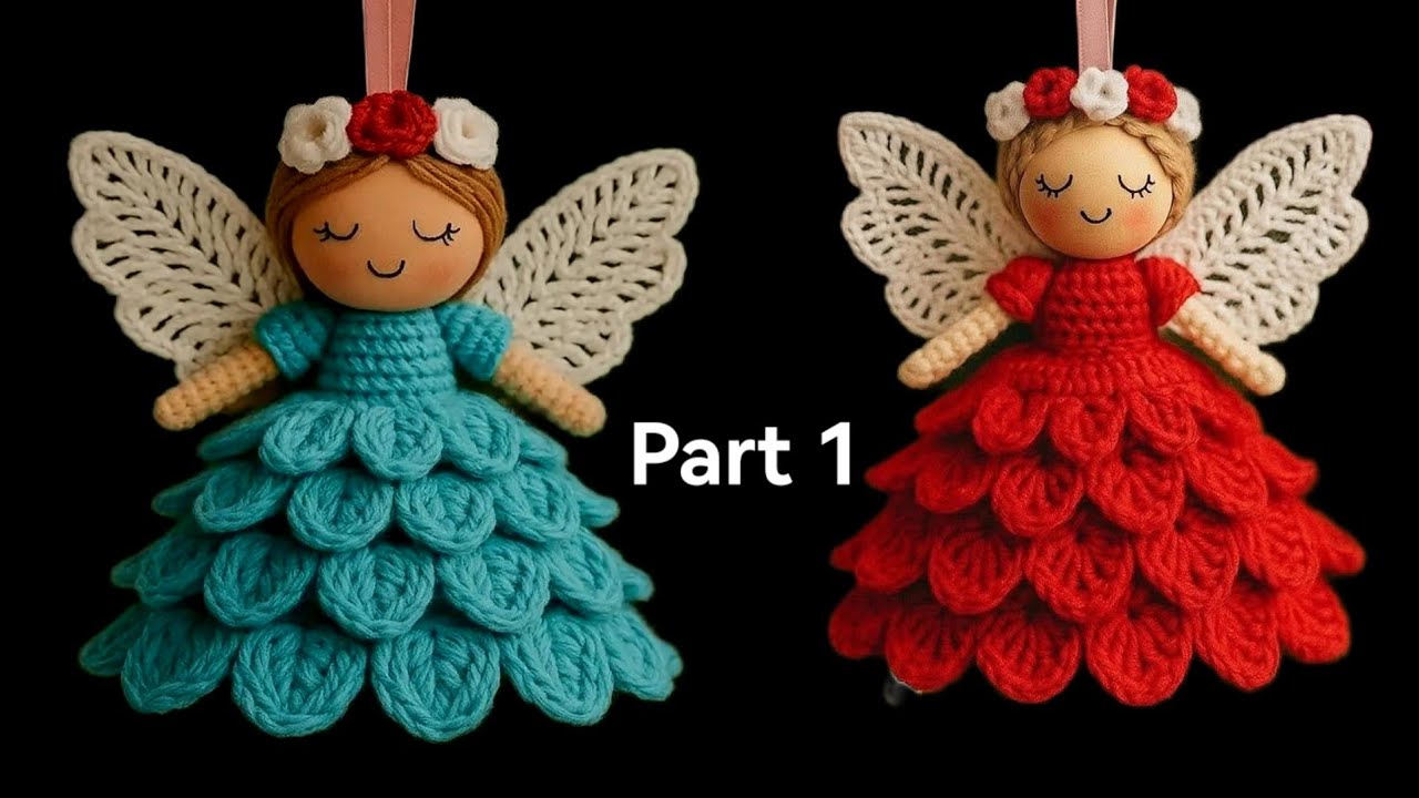 Crochet Angel Tutorial for Beginners | Easy Crochet Angel Ornament Step by Step