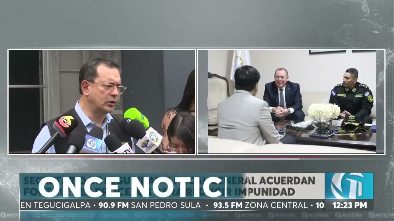 ¿Qué temas abordaron? Fiscal General mantuvo reunión con el Secretario de Seguridad este jueves.