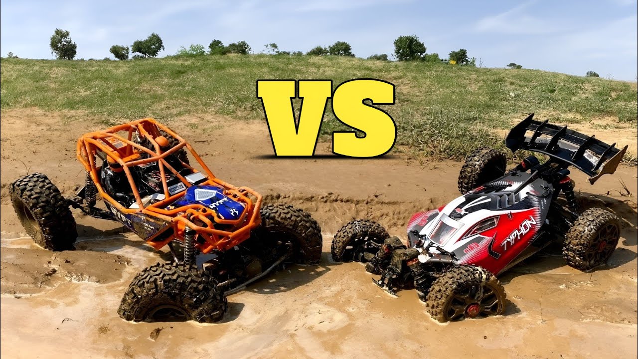 Axial Ryft RBX10 vs Arrma Typhon RC Car | Remote Control Car | RC Car In Mud