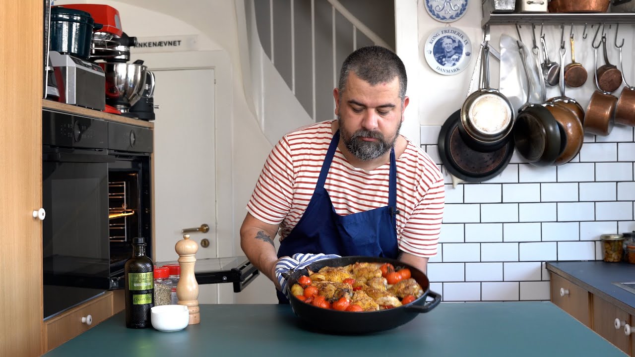 Lørdagskylling - Uden alubakke - One pot wonder. Opskrift plus guide til partering af kylling.