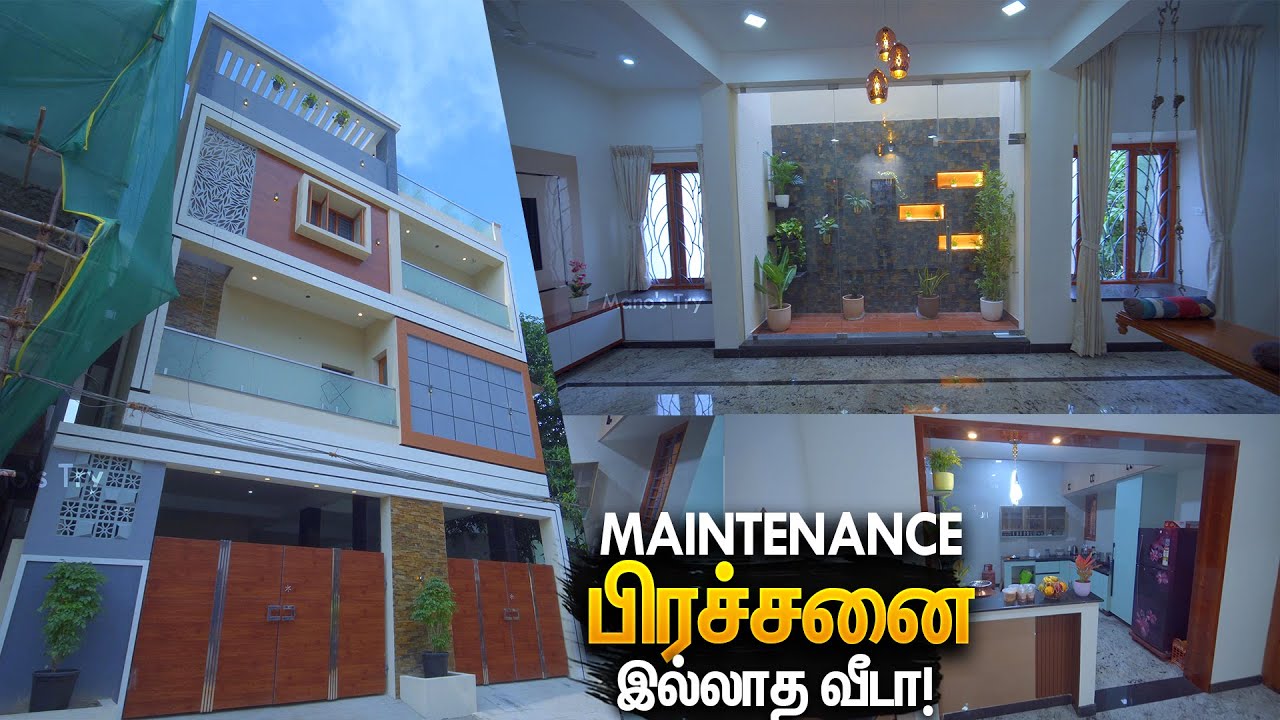 😲இப்படி கட்டுனா பிரச்சனையே வராதா! Zero Maintenance Construction Secrets | Mano's Try Home Tour