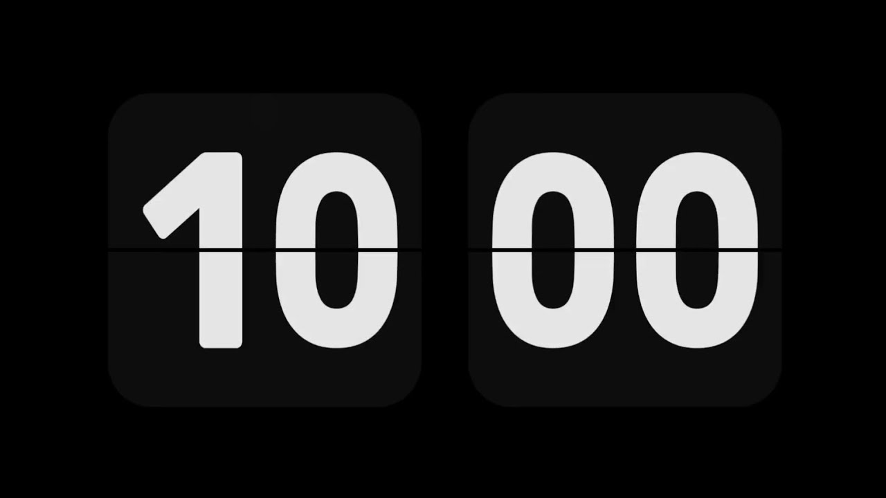 10 Minute Timer | Black & White Edition