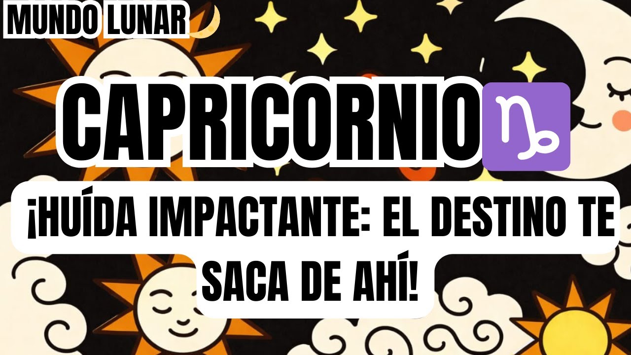 CAPRICORNIO♑TE VAS 😨 ✈️ NO ES UN ADIÓS, ES UNA HUIDA NECESARIA 🤫 EL DESTINO TE PROTEGE