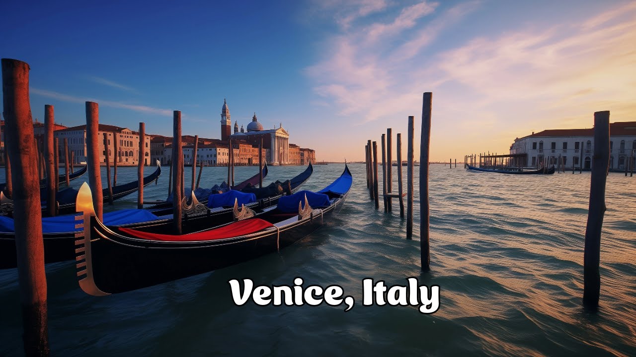Venice, Italy 🇮🇹 2023 - 8K 60fps HDR PART 1 - Sunset Walking Tour (▶︎33min)