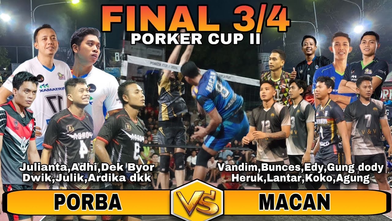 DERBI CANGGU  BETABUR BINTANG DI FINAL PORKER CUP 2 || MACAN VS PORBA