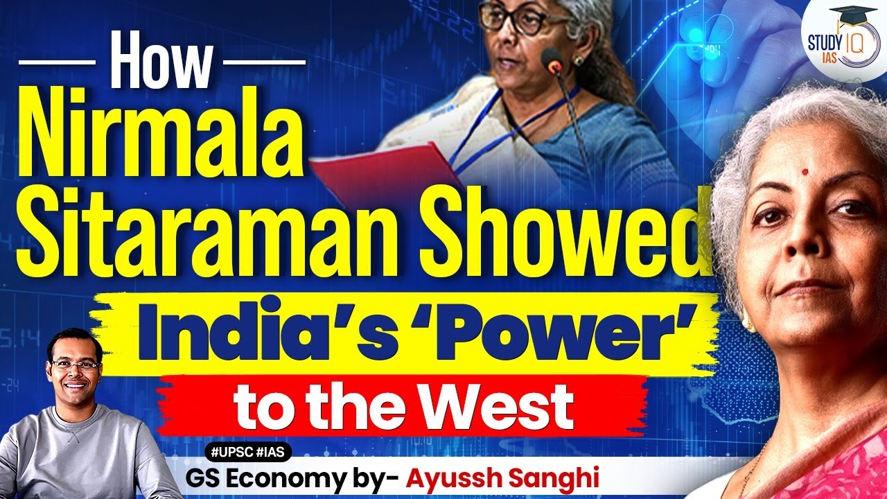 FM Nirmala Sitharaman’s Response to India’s Negative Perception in the West | UPSC | StudyIQ IAS
