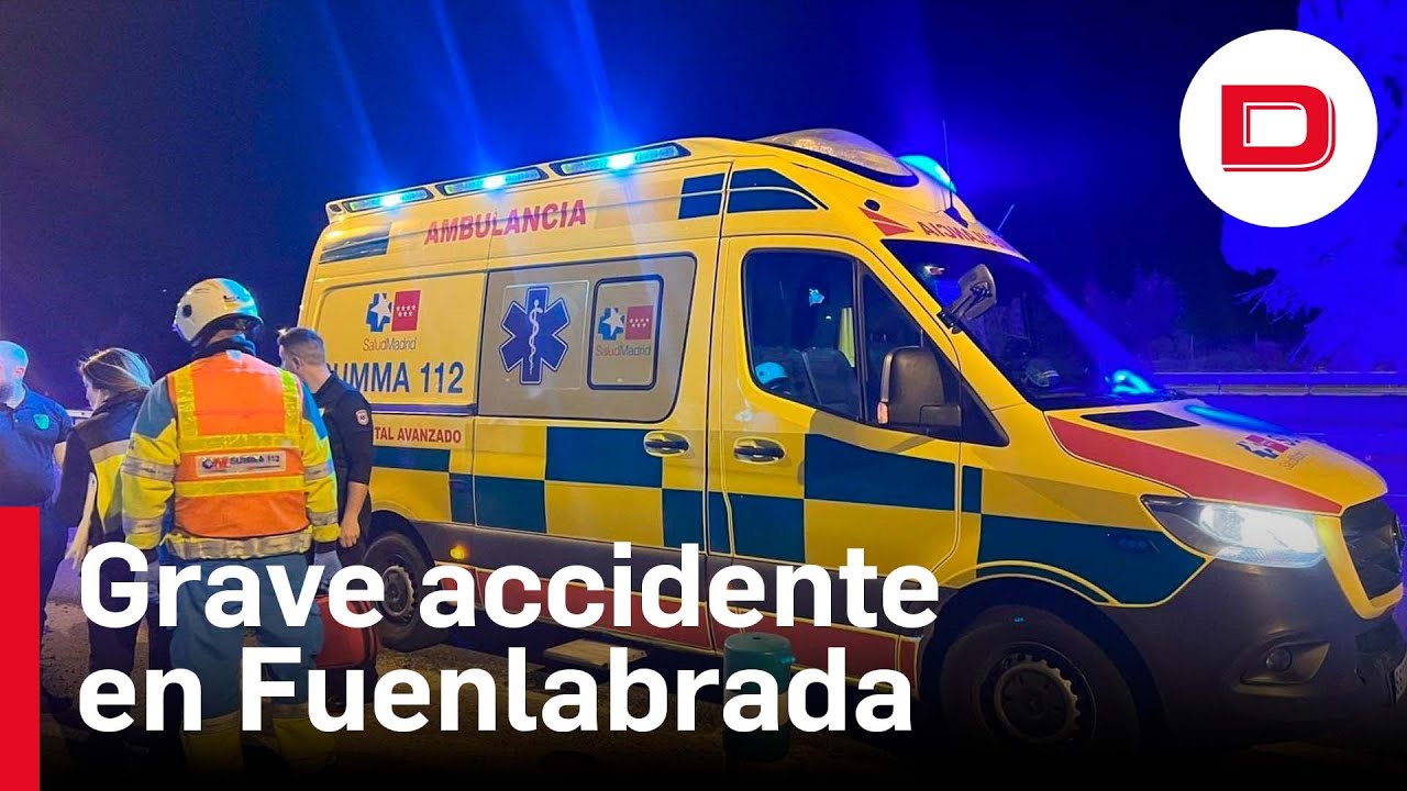 Un muerto y dos heridos muy graves en un accidente de motos en Fuenlabrada