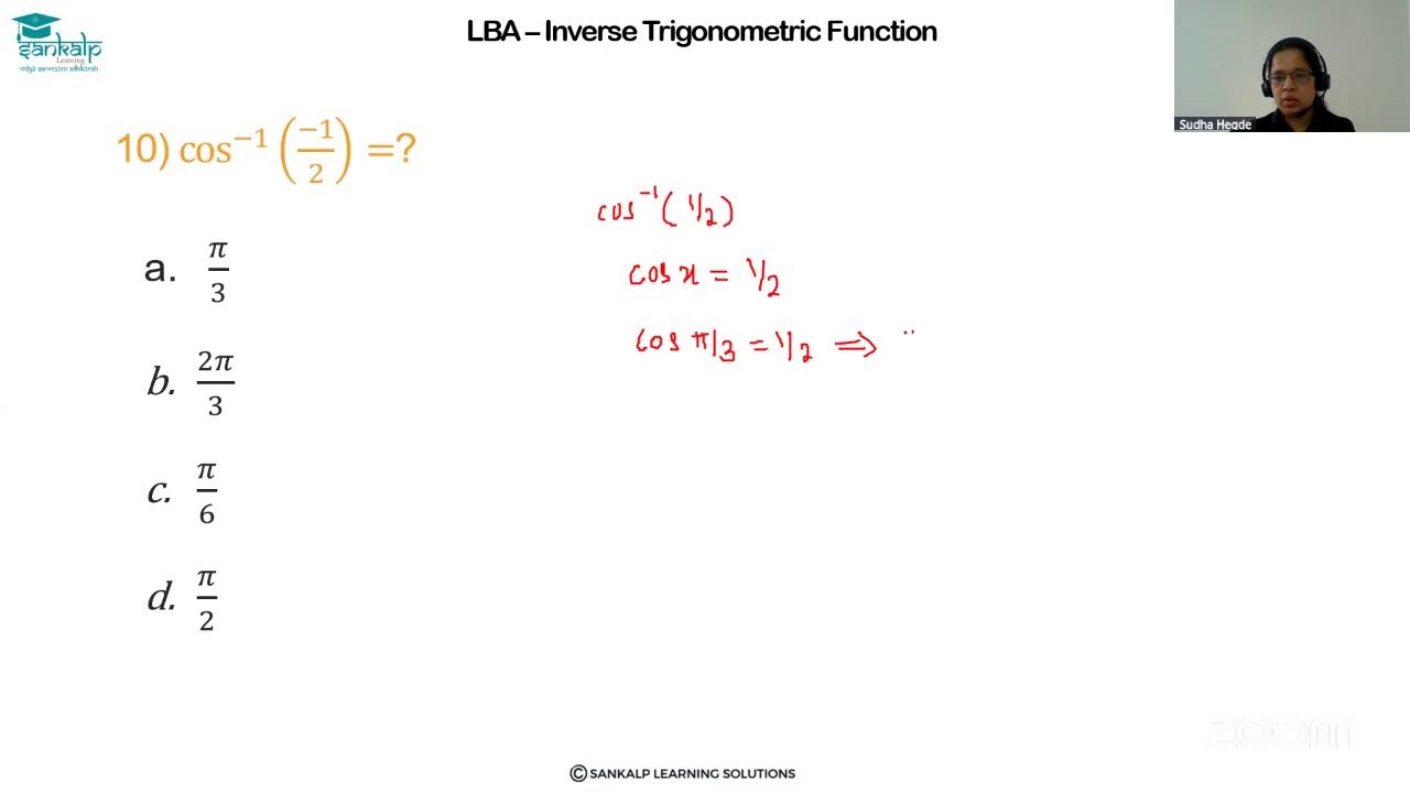 Sankalp-Math-Inverse Trigonometric Functions-PU2-KCET-P1
