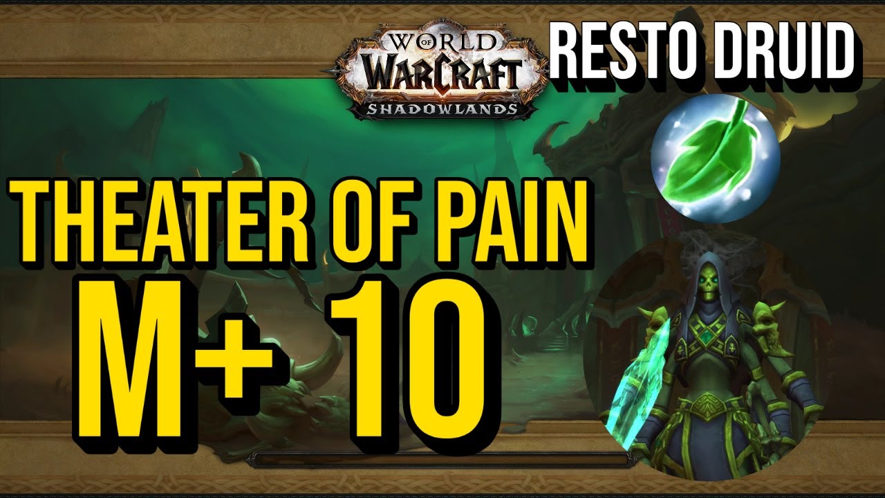 Resto Druid Heals Theater of Pain +10 | M+ Full Run – WoW The War Within | Season 2