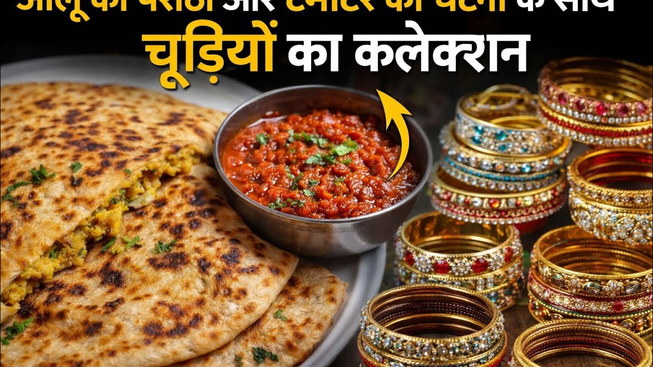 Aaj me aalu ka pratha or tamatr ki khati mithi chatni bnai hu #viral 