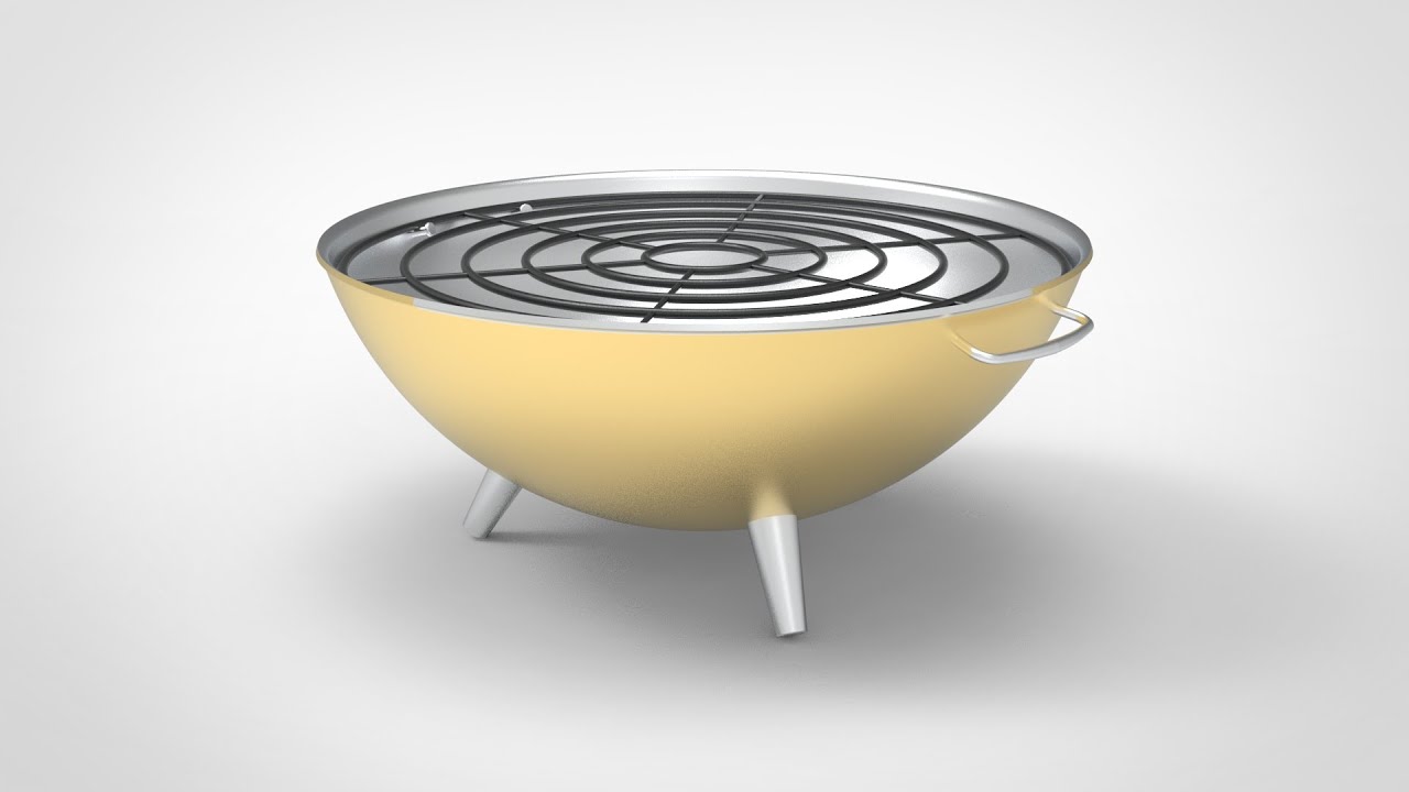 「DESIGN 312」 Portable Grill | Solidworks tutorial