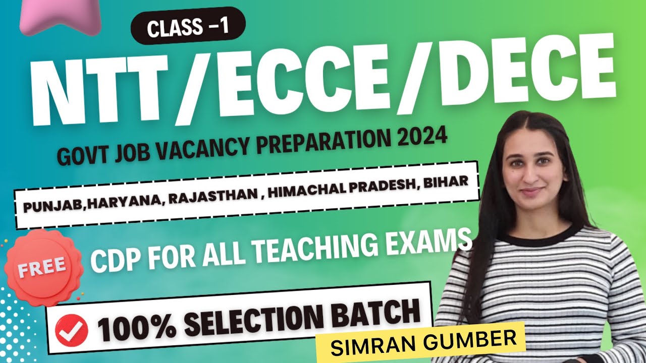 FREE CDP Class for Govt Job by Simran Ma'am Level Up Learning