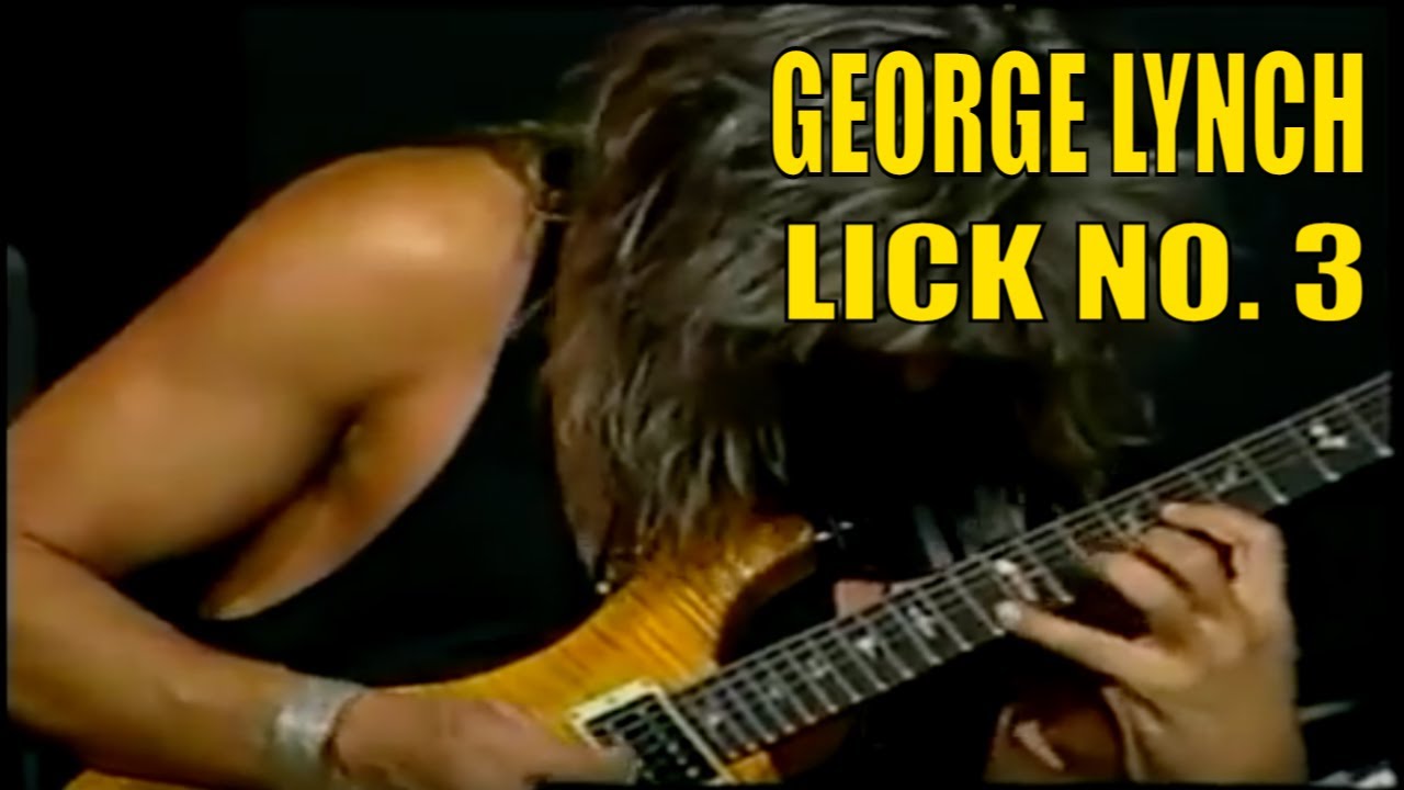 George Lynch 🔥1 Minute Licks 🔥 Guitar Lesson 🔥 Lick No. 3