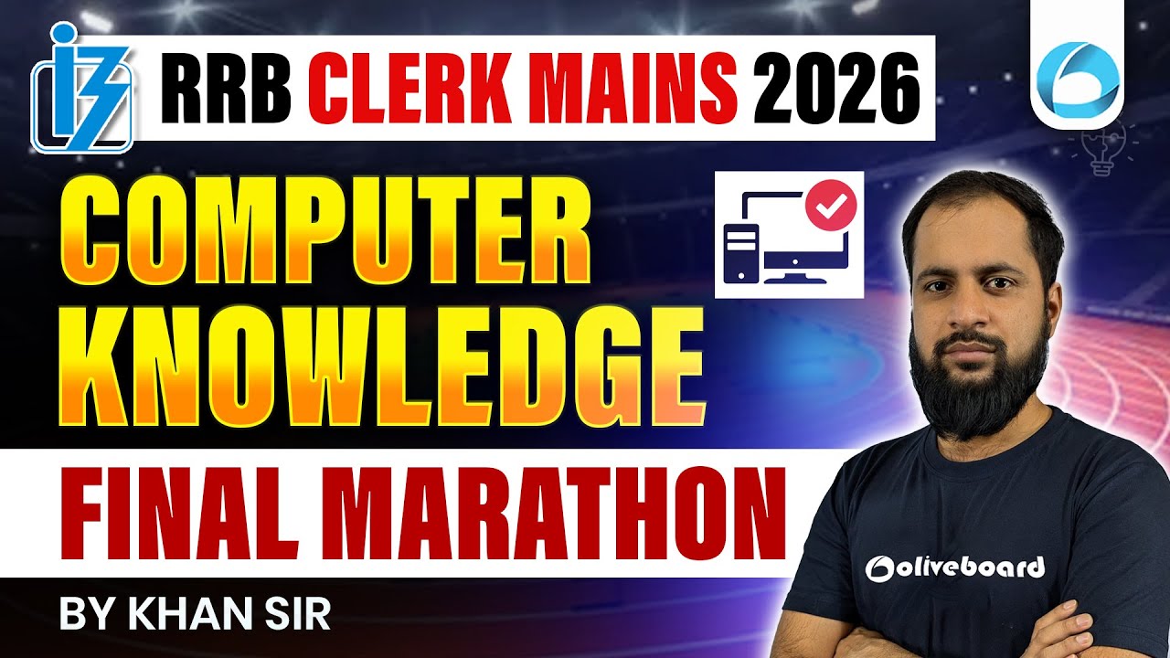 RRB Clerk Mains Computer Knowledge Marathon 2026 | Final Revision | RRB Clerk Computer Preparation