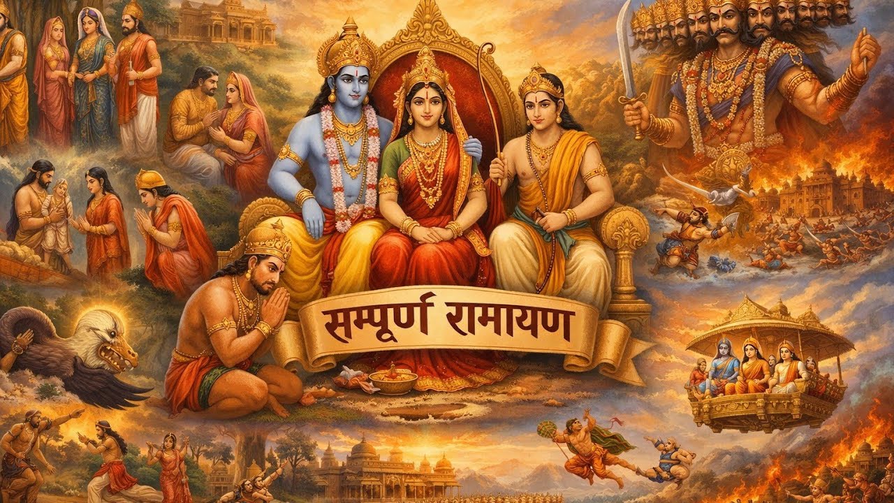 सम्पूर्ण रामायणजय lश्री राम 🚩l ramayana katha l #ramayana #ramkatha #sampurnramayan 