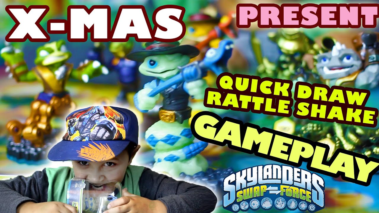 Quick Draw Rattle Shake Christmas Present - Gameplay & Unboxing (Skylanders Swap Force / Frito Lay)