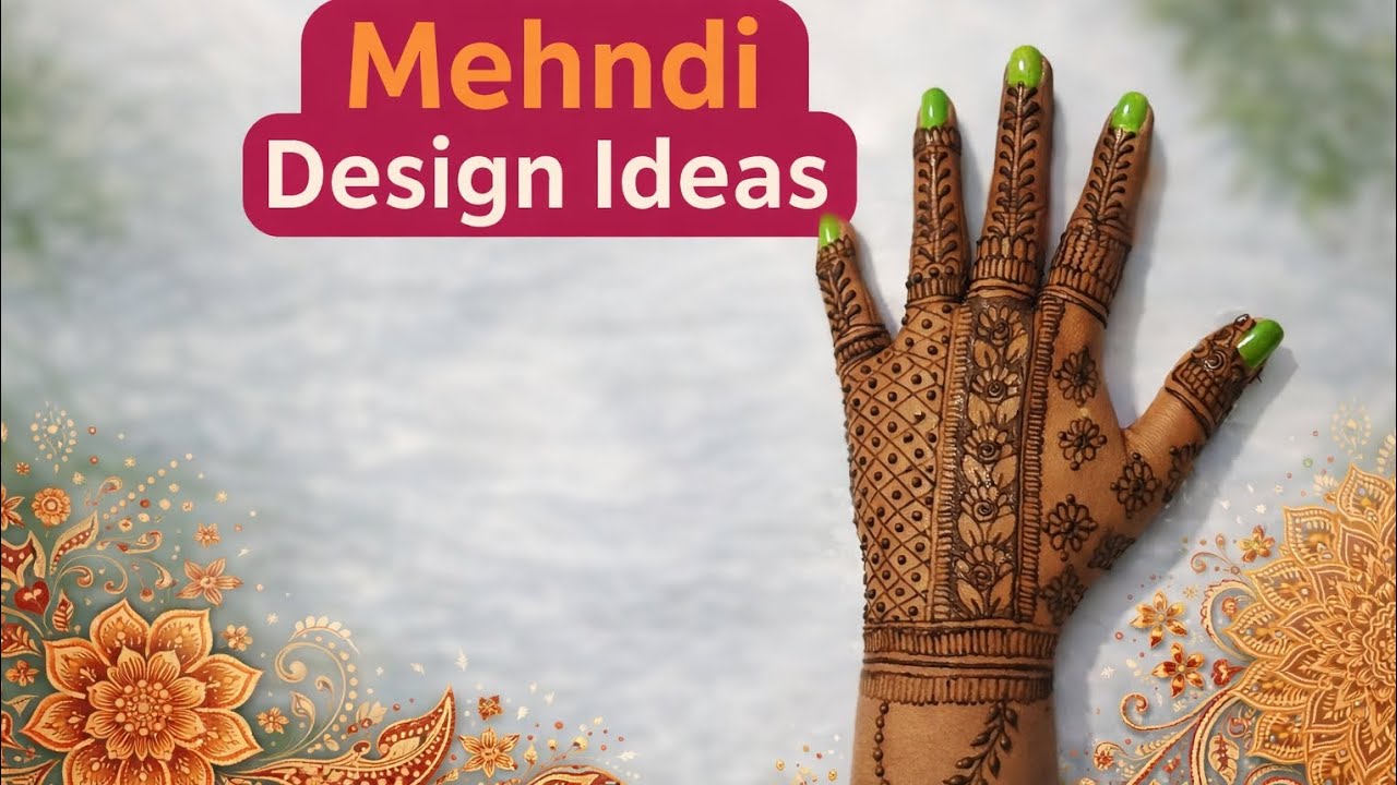 Simple mehndi design | Easy & Beautiful Henna design for function | 