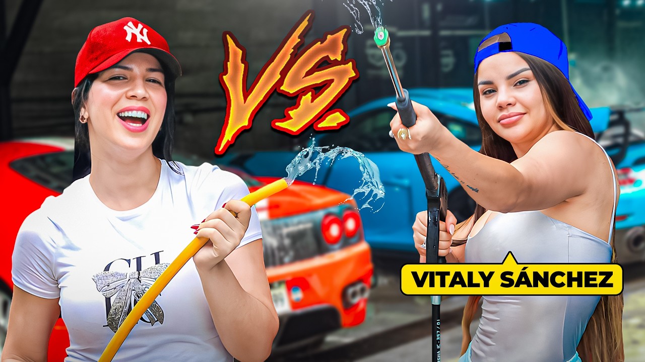RETO A VITALY SÁNCHEZ A LAVAR CARROS POR UN DÍA 😱🚗🧽