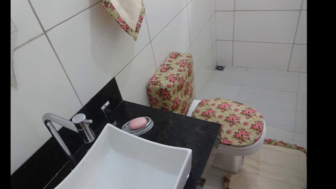 jogo banheiro tecido plano