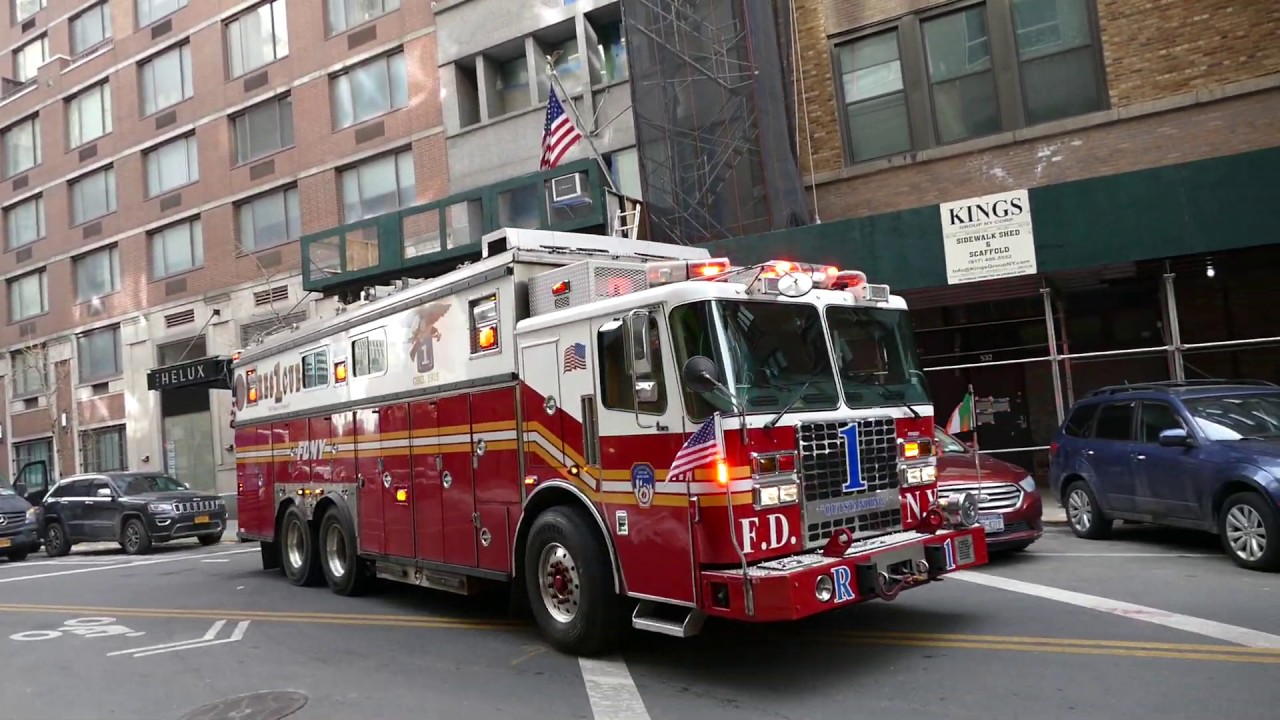 FDNY Rescue 1 responds to Box 1036 with Screaming Q