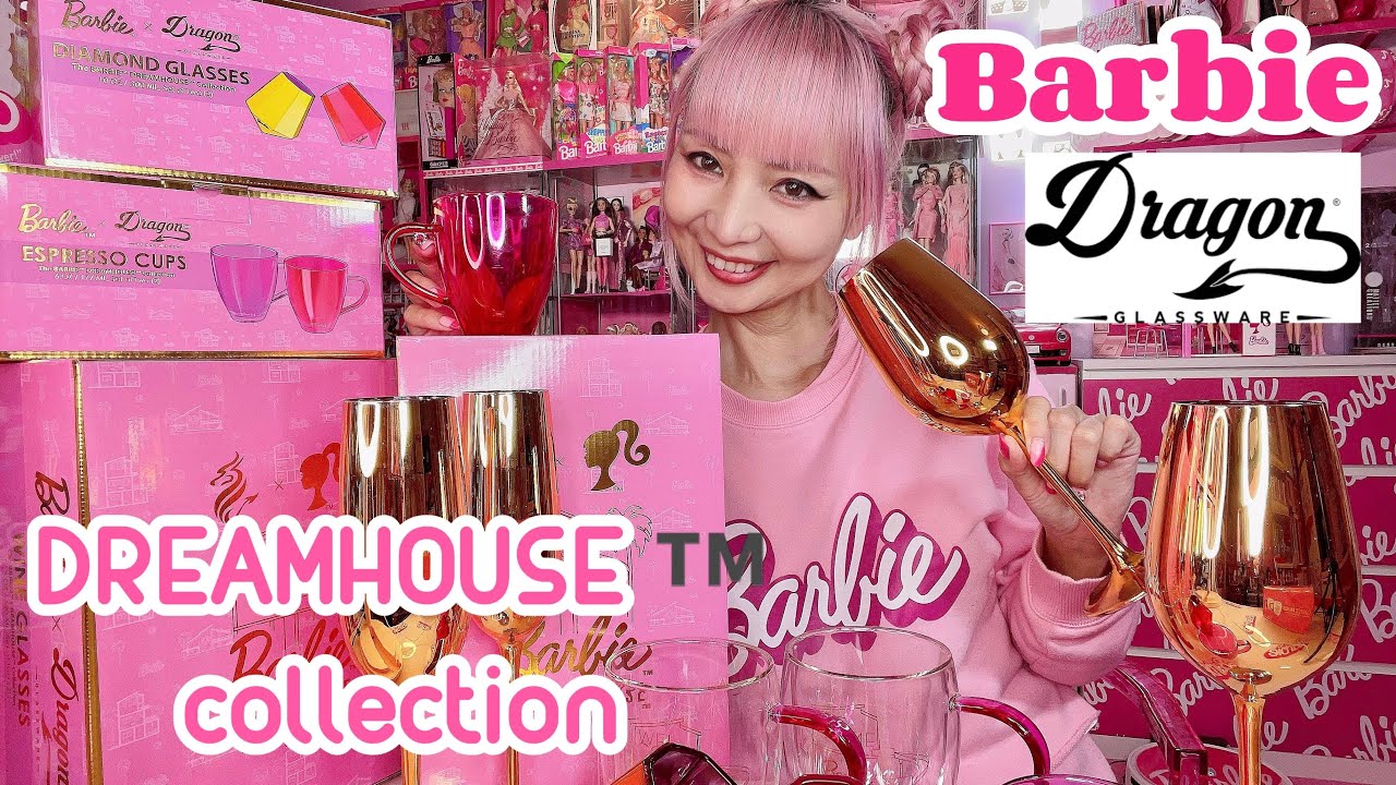 Barbie x Dragon Glassware DREAMHOUSE Collection 2022 | #Barbiecore Pink Hot Chocolate