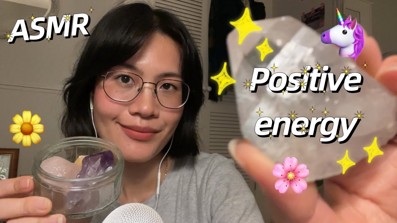 ASMR | Bringing you positive energy! 🌞(crystal tapping and scratching, personal attention etc. 