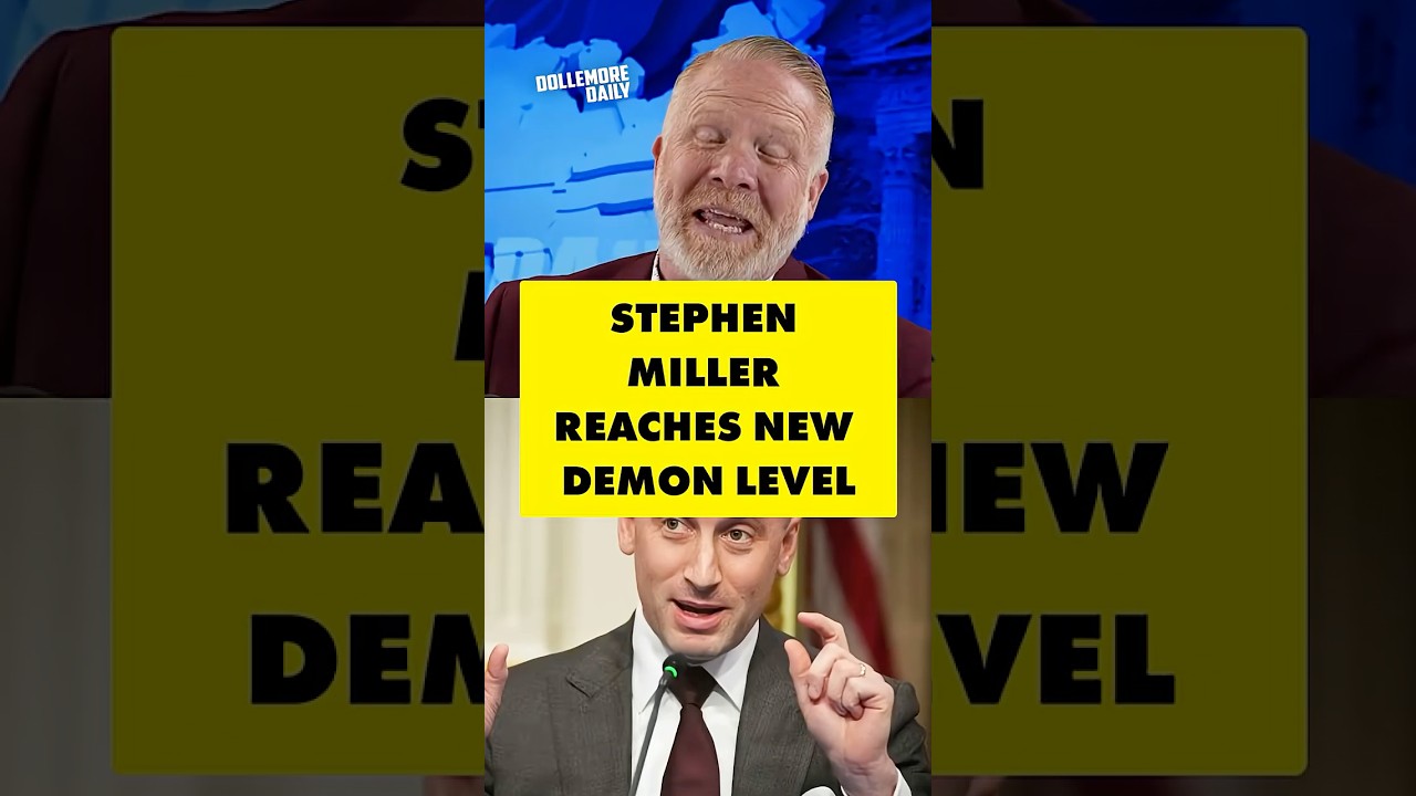 Soulless Ghoul Stephen Miller Attacks Poor #stephenmiller #politics #dollemoredaily