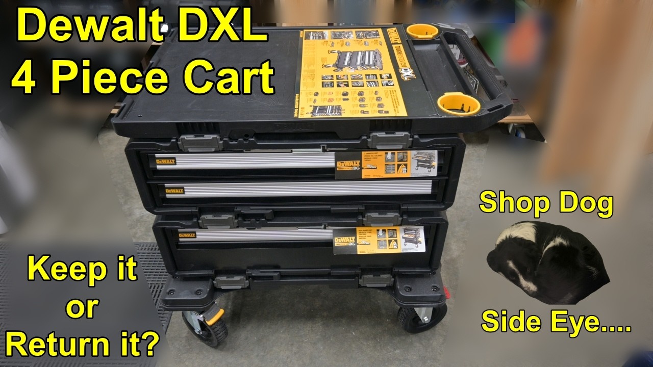 Dewalt DXL 4 Piece Rolling Cart, Snap Home Depot Purchase.. Do I keep it or take it back?? DWST60520
