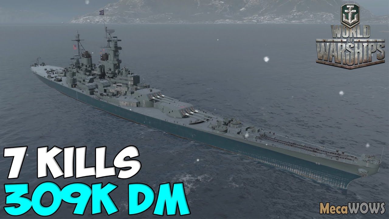 World of WarShips | Missouri | 7 KILLS | 309K Damage - Replay Gameplay 1080p 60 fps