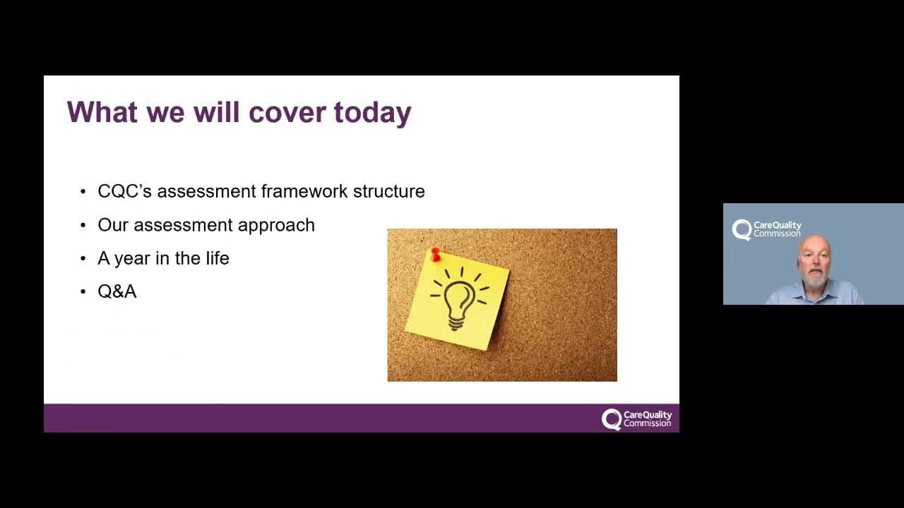 CQC webinar | Walkthrough of CQC's new regulatory approach