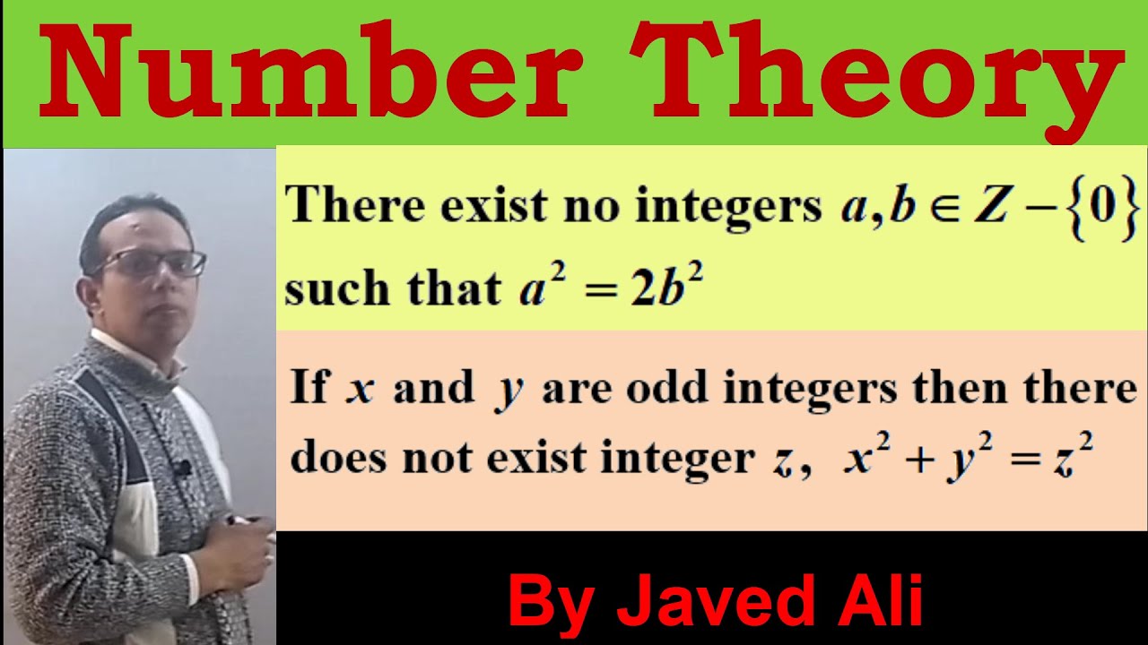 There exist no non zero integer a and b such that a^2=2b^2. Lec_31. Diff. Geometry.