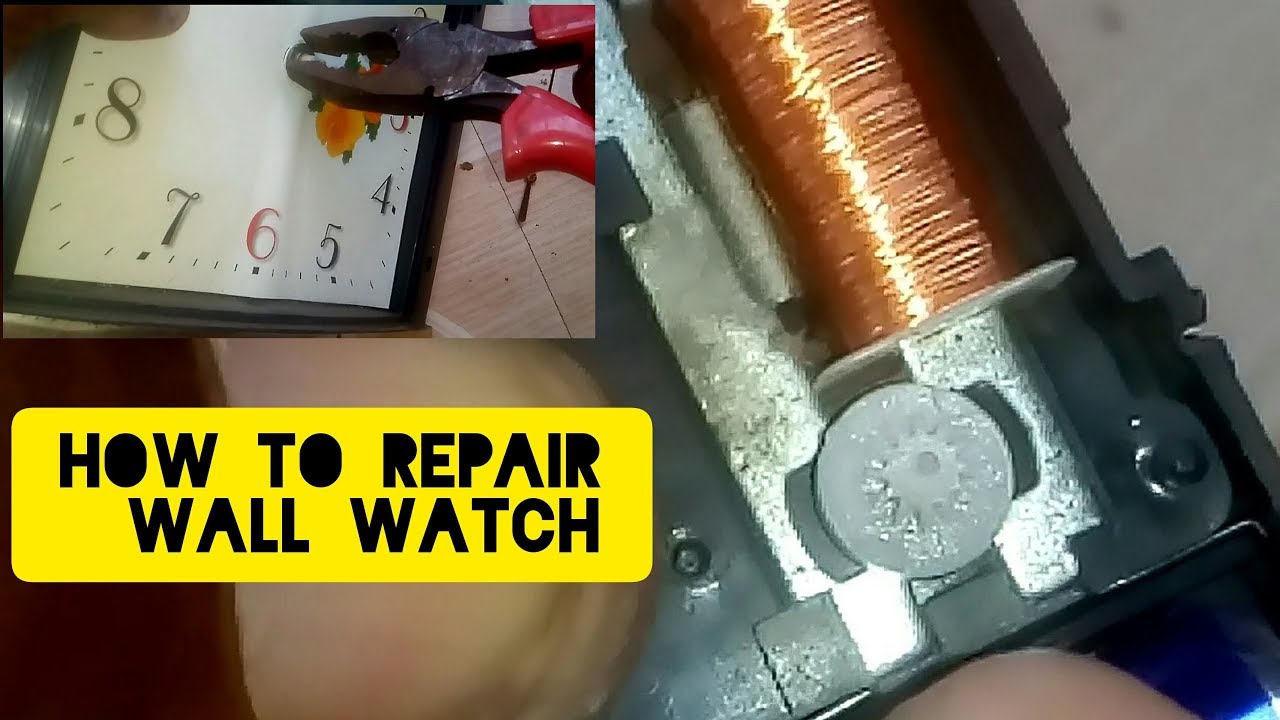Easy wall watch repairing