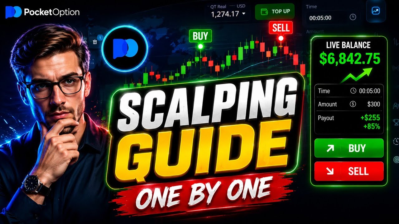 Step by Step Scalping Guide | Best Binary Option Strategy | Pocket Option Tutorial 