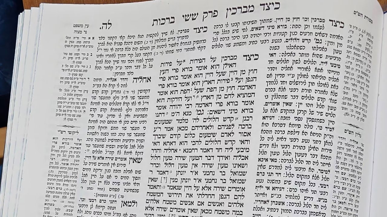 ברכות דף לה פרק כיצד מברכין