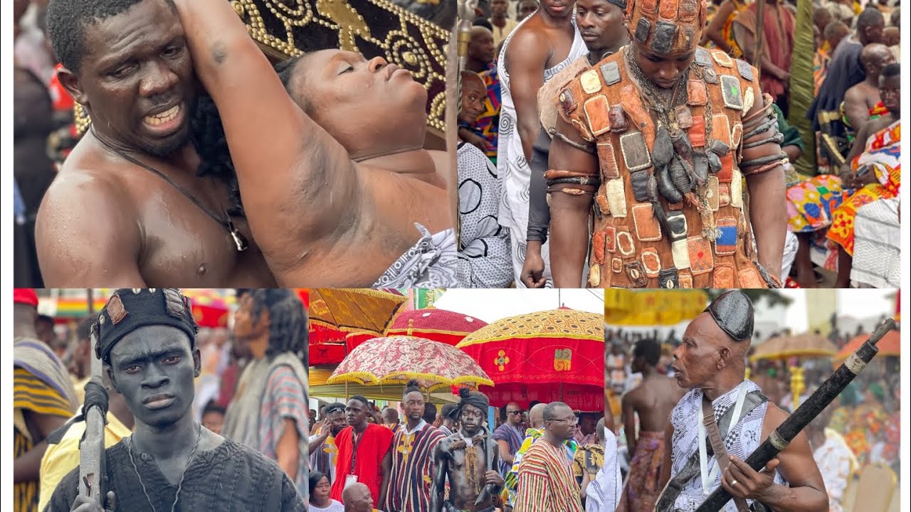 Wow 😮 beautiful cultural display at 2023 ODWIRA festival in Akropong in the Eastern region