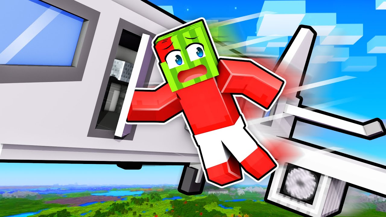 TRAPPED On A PLANE In Minecraft!