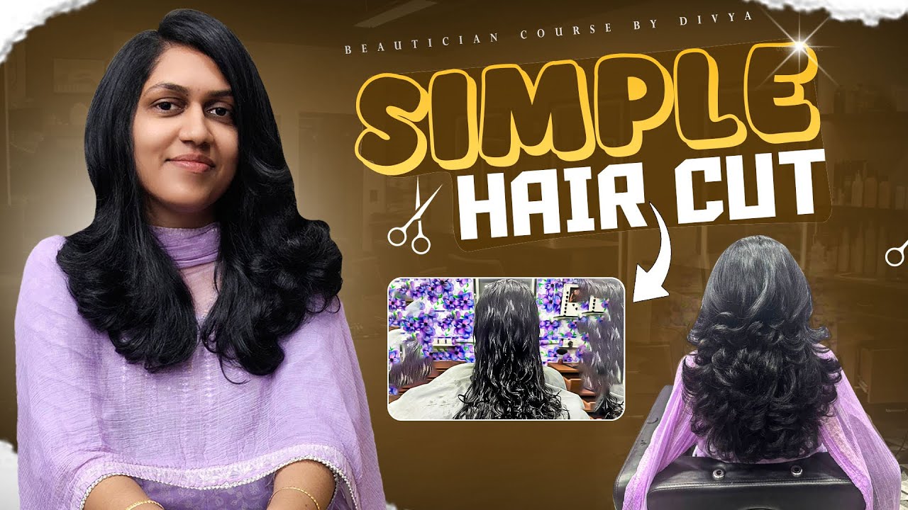 Butterfly hair cut tutorial in Telugu