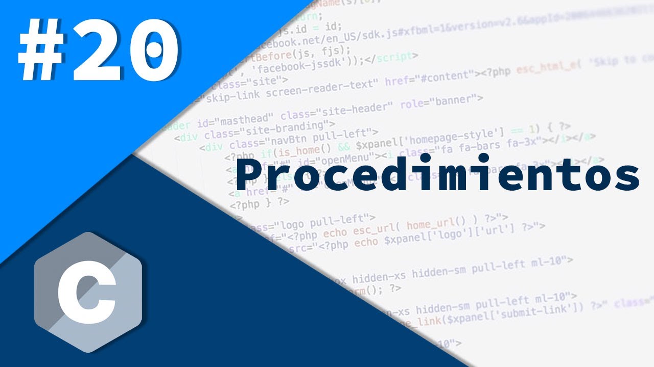 20- Programación en C - Procedimientos