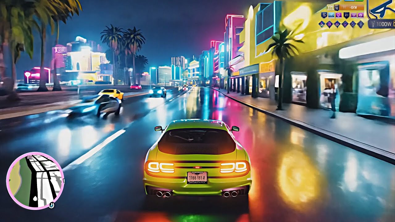 GTA: Vice City but it's been reimagined by AI