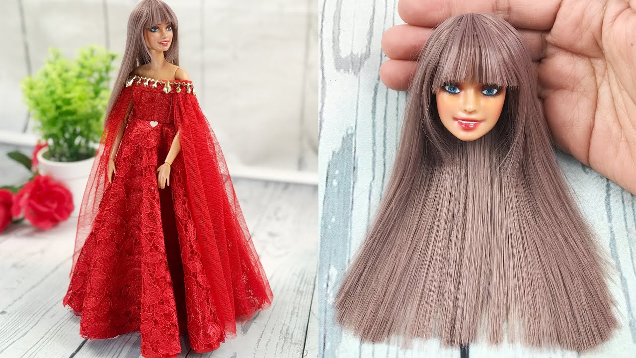 DIY Ideas For Your Barbie To Look Like Princess / DIY Barbie Transformation/ DIY Barbie Makeover