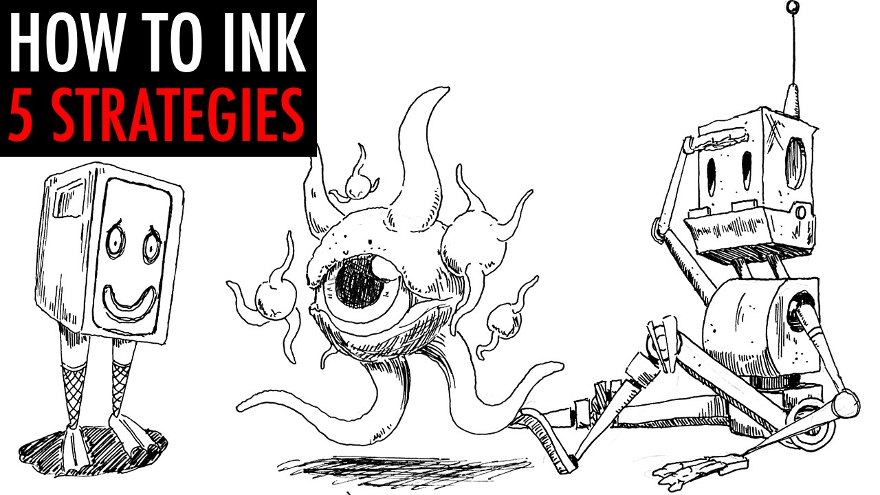 Inktober 2025: 5 стратегий рисования тушью