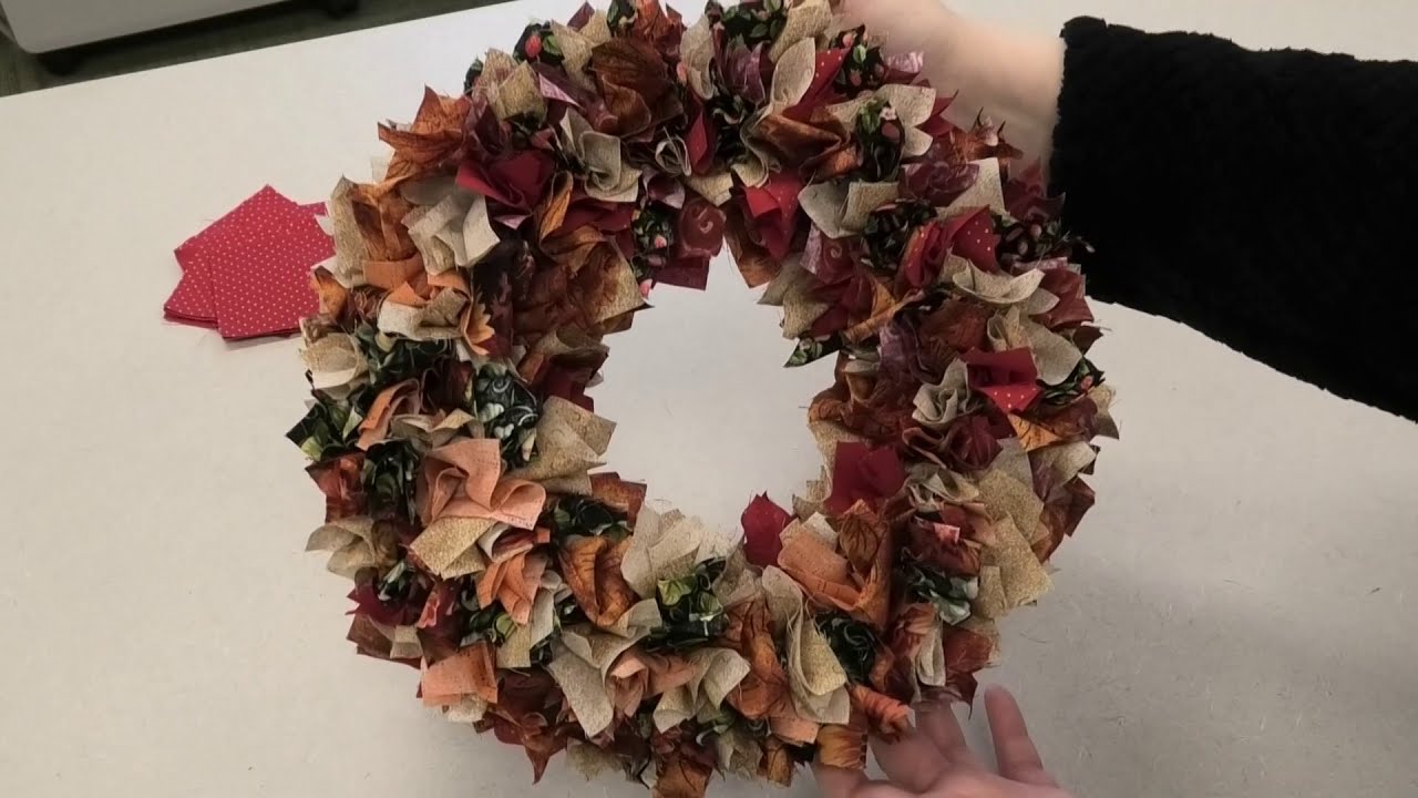 Fabric Wreath Tutorial